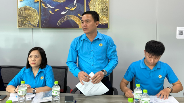 LĐLĐ huyện phát biểu